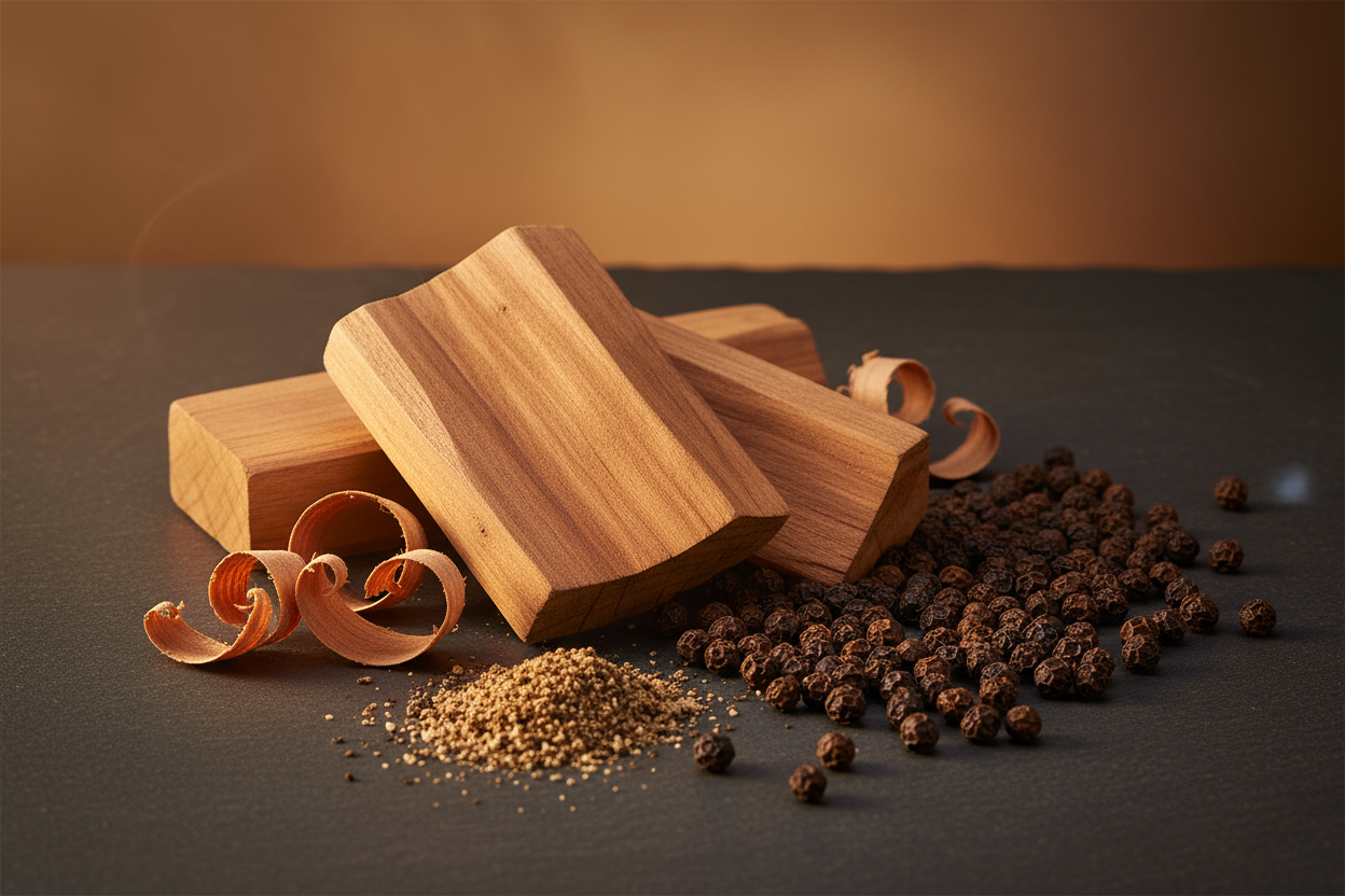 sandalwood and black pepper